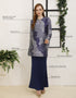 BAJU KURUNG PAHANG MODEN AVERY (NAVY BLUE)